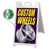 Custom Wheels (24 X 36 ) Deluxe A-Frame Sig… product image
