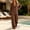 Brown, variant on IUYRTFE Women's V-Neck Long Sleeve Top and Wide Leg Pants Set Casual Two Piece Loungewear Outfit with Relaxed Fit