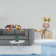 thumbnail image 2 of Estatua de niña con bandeja para llaves. Arte moderno. Figura de animal caminando, adorno decorativo para estantería interior., 2 of 8