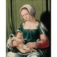 thumbnail image 3 of Lucas Van Leyden 15x18 Black Modern Framed Museum Art Print Titled - Virgin and Child (C. 1530), 3 of 5