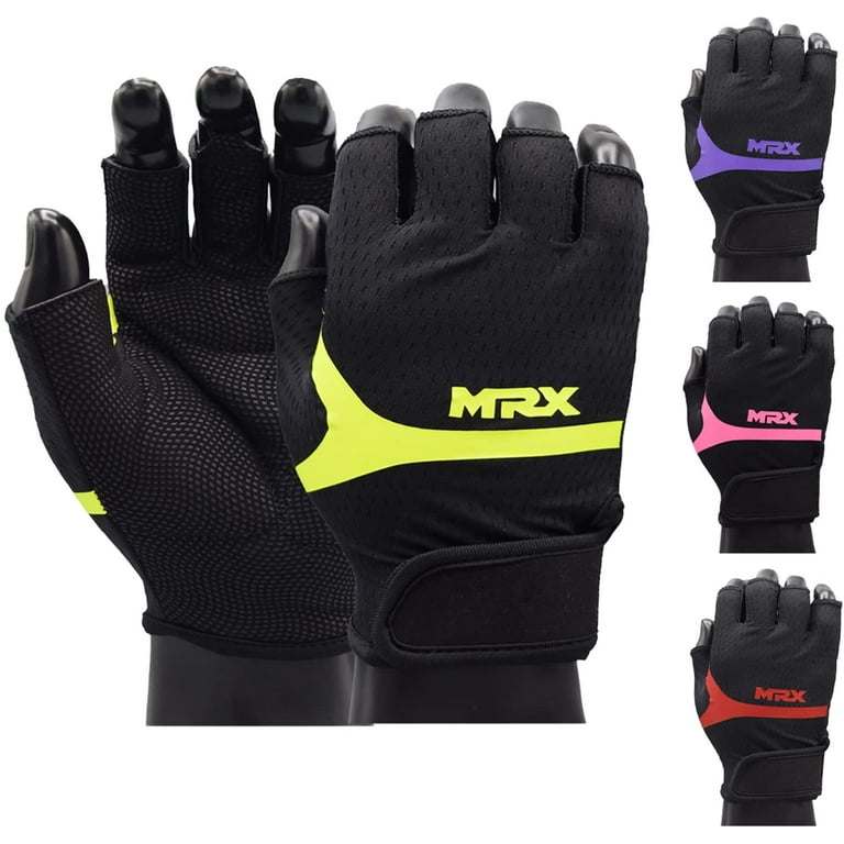 MRX Weight Lifting Gloves for Women Breathable Workout Gloves Anti Slip Gym  Gloves|Green Medium