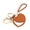 Orange, variant on Heart Mirror Keychain Makeup Folding Mirror Keyring Pocket Compact Mirrors with Key Ring Bag Charms Handbag Accessories.