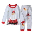 thumbnail image 2 of Conjuntos de pijama de Navidad para bebés, niños y niñas, ropa de dormir de algodón con estampado, Tops de manga larga, pantalones, 2 uds., traje de 1 a 7 años, 2 of 3