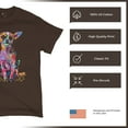 thumbnail image 4 of Tee Hunt in My Mind I'm Six Foot Five T-Shirt Dean Russo Chihuahua Men's Tee, Brown, Medium, 4 of 5