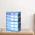 thumbnail image 6 of Mornei Drawers Storage Cabinet Organizer Container Wall Mounted Practical Tools Box for Blue 18 Drawers, 6 of 9