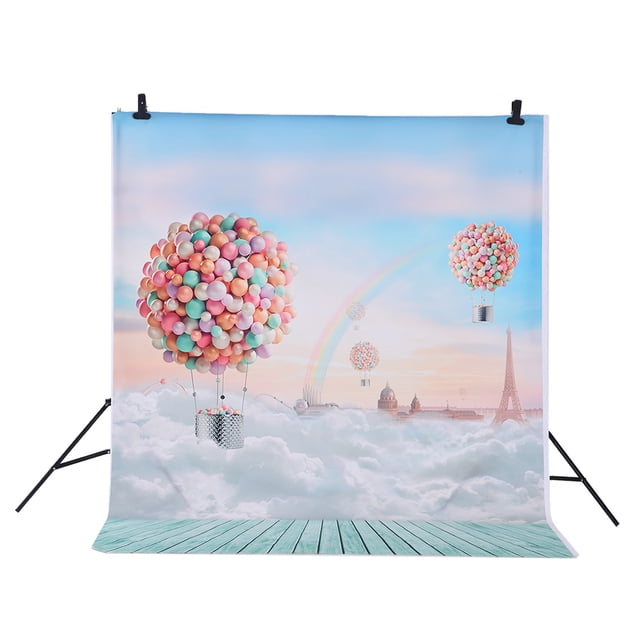 Andoer 1.5 * 2m Photography Background Backdrop Christmas Gift Star Pattern for Children Kids Baby Photo Studio
