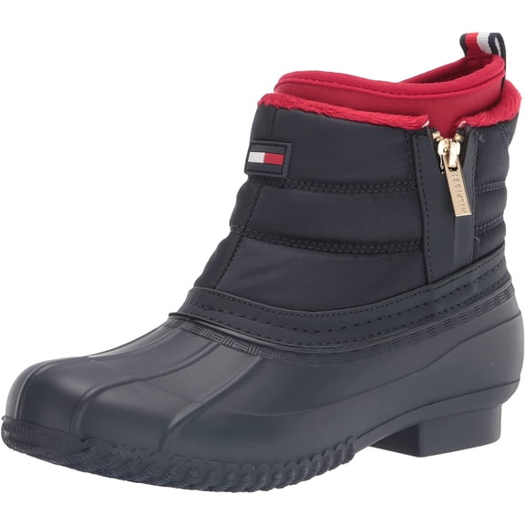 Tommy Hilfiger Womens Roana Snow Boot 11 Dark Blue/Red