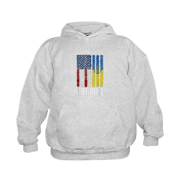 CafePress - Ukrainian Lover I Stand With Ukraine Sweatshirt - Kids Hooded Sweatshirt, Classic Hoodie