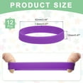 thumbnail image 2 of 12Pcs Silicone Rubber Bands Non-slip 4 Inch Flat for Books, Purple, 2 of 6