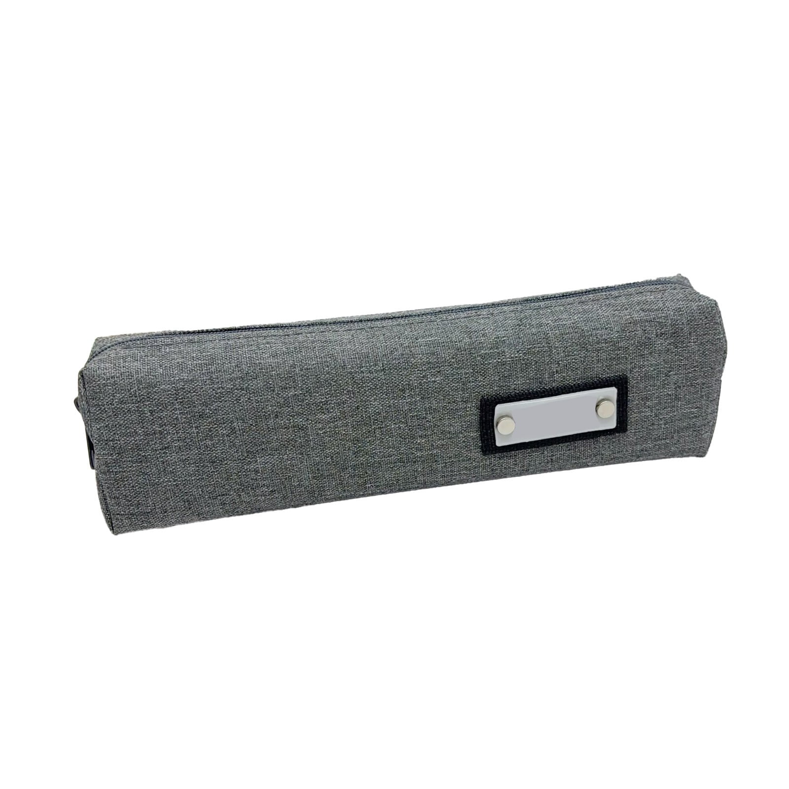 bbymog Trousse de Rangement pour Papeterie Sac de Rangement Durable en Tissu Oxford Gris Taille Unique