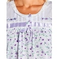 thumbnail image 6 of Casual Nights Women's Short Sleeve Floral And Lace Nightgown, 6 of 6