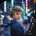 thumbnail image 5 of homicozy Noise Cancelling Headphones for Kids,Teens Ages 3-16,Cool Cyberpunk Ear Hearing Protection,SNR 25dBSound Proof Safety Earmuffs for Concerts,Monster Trucks,Sensitive Ears(Black), 5 of 8