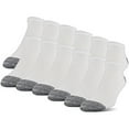 thumbnail image 2 of Gildan Men's Adult Half Cushion Terry Foot Bed No Show Casual Socks, OS One Size, 12-Pack, 2 of 2