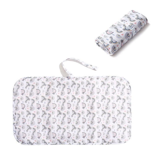 Cambiador de pañales portátil de nailon impermeable para bebés, bolsa para pañales, mesa para cambiar pañales multifuncional para bebés, productos para madres e infantes