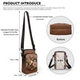 thumbnail image 6 of HELLHERO Leakproof Underarm Shoulder Bag, Trendy Polyester for Travel Embossed Hummingbird, 6 of 7