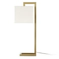 thumbnail image 5 of Evelyn&Zoe Grayson 26" Tall Table Lamp with Fabric Shade, Brass/White, 5 of 10