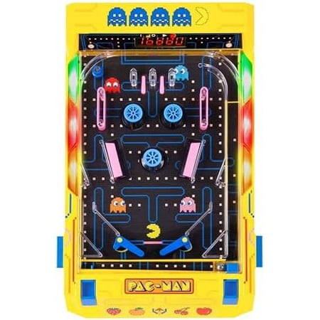Electronic Arcade Pinball Pac-Man Edition Desktop Game$$Toys