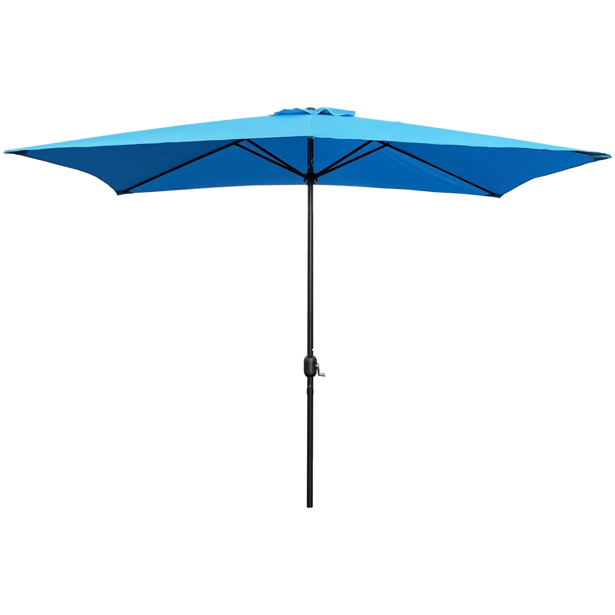 Abble 10 X 6.5 Feet Rectangular Market Umbrella - Aqua