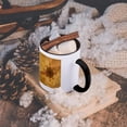 thumbnail image 5 of 3dRose, A classic compass rose over a vintage nautical map of the Florida Keys, 11oz Two-Tone Black Mug, 5 of 7