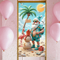 thumbnail image 6 of Tropical Print Beach Christmas Santa Holiday Banner for Summer Decoration Beach Party Tropical Celebration, 6 of 8