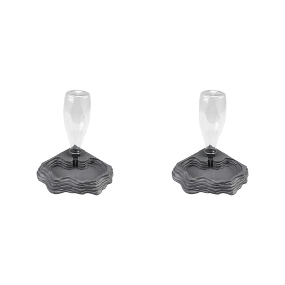 Greeniant Los accesorios convenientes plásticos del reptil para todos los dispensadores accesorios del agua del reptil de las necesidades del Gris 2Conjunto