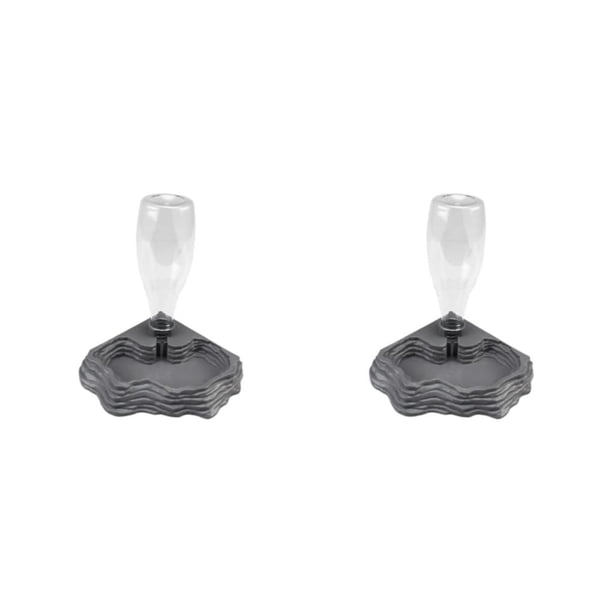 Greeniant Los accesorios convenientes plásticos del reptil para todos los dispensadores accesorios del agua del reptil de las necesidades del Gris 2Conjunto