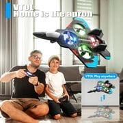 V32 Foam RC Planes for Kids Adults 8-16, RC Airplane Fighter Jet with Light, 360° Flip Fighter Jet Toy, Stunt Roll, Airplane Toy Gifts for Kids Boys