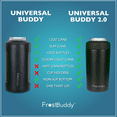 thumbnail image 2 of Frost Buddy Frost Buddy Universal Can Cooler - Fits All - Stainless Steel Can Cooler for 12 oz & 16 oz Regular or Slim Cans & Bottles - Stainless Steel Insulated Stainless Steel Royal Drink Sleeves, 2 of 7