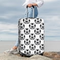 thumbnail image 3 of Lsque Happy Soccer Printed Luggage Cover, Travel Luggage Protector,Scratch and Dirt Resistant, Fits 18-32 Inch Luggage - Small, 3 of 9