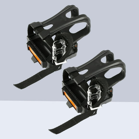 IFANLANDOR 1 Pair Plastic Bike Pedal Toe Clip for Bicycle Pedal Compatible with Road Biking 4.4*3.1*1.2in