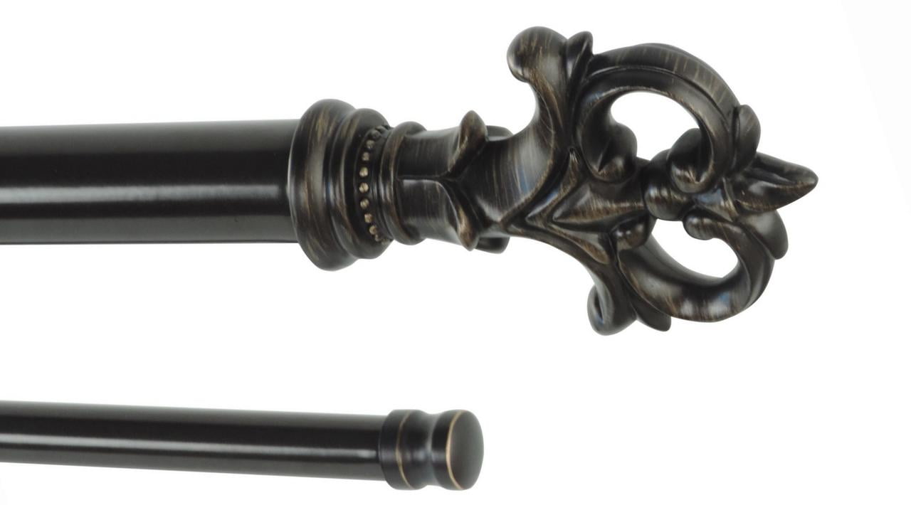 72"144" ADJUSTABLE OIL RUBBED BRONZE DOUBLE WITH 1 INCH DIA. CURTAIN