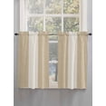thumbnail image 3 of Tier Curtains 45 Inches Long, Rustic Vintage Window Treatment Curtain Drapes, Farmhouse Countryside Linen Texture Window Half Privacy Curtains for Bedroom Bathroom, 42"x45", 2 Panels, 3 of 7