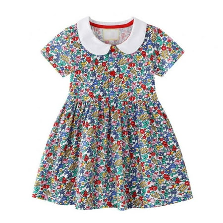 

Girls Dress Girl Clothes Summer Casual Holiday Dress Kids Cute Dress A-line Skirt