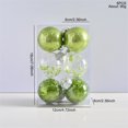 thumbnail image 4 of Nkmbld 6Pcs Shatterproof Christmas Ornaments Christmas Tree Window Display Shopping Mall Decoration Pendant for Garden, Backyard, Holiday, Wedding, Silver, 4 of 7