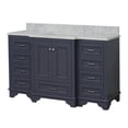 thumbnail image 4 of Nantucket 60" Single Bathroom Vanity with Marine Gray Cabinet and Carrara Marble Top, 4 of 6