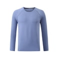thumbnail image 6 of ZyeKqe Workout Shirts for Men Long Sleeve Crewneck Casual Lightweight Quick Drying Breathable Active Athletic Tops, 6 of 7