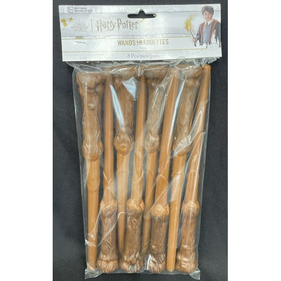 Harry Potter Wizarding World Hogwarts Kids Birthday Party Favor Wands Pack of 8