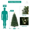thumbnail image 5 of 4.5 ft Rotating Christmas Tree Pre - lit Christmas Tree with Star Projector 444 Branch Tips 150 Warm Lights and Rotating Base 33 Wide Traditional with Lights Green Xmas, 5 of 9