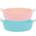 thumbnail image 1 of GOOHOCHY 2 piezas de silicona para olla de cocina, revestimiento multifunción para freidora de aire, alfombrilla de uso diario para freidora de aire, suministros para el hogar, 1 of 8