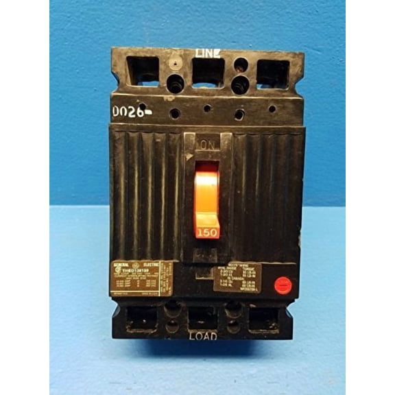 General Electric GE THED136150 3 Pole 150 Amp 600v Circuit Breaker THED