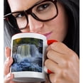 thumbnail image 2 of 3drose, West Virginia, Blackwater Falls State Park. Winter Waterfall., 11oz Two-tone Red Mug, 2 of 6