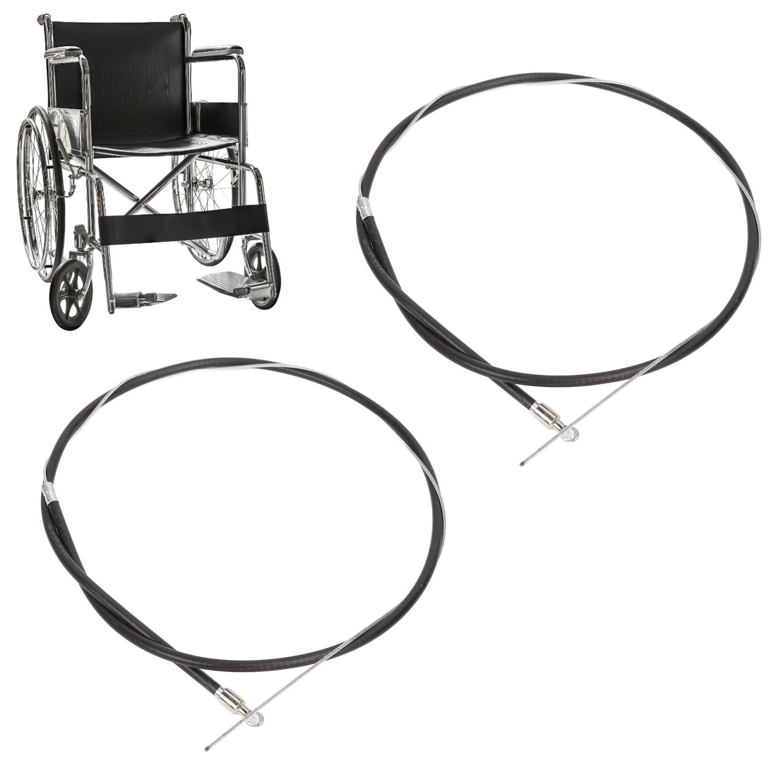 1 Pair Wheelchair Brake Line, Universal Standard Bicycle Brake Cable