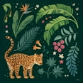 thumbnail image 2 of Penner, Janelle 12x12 Black Ornate Wood Framed with Double Matting Museum Art Print Titled - Jungle Love IV, 2 of 4