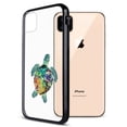 thumbnail image 6 of FINCIBO Slim TPU Bumper + Clear Hard Back Cover for Apple iPhone 11 Pro Max 6.5" 2019, Galaxy Sea Turtle, 6 of 7