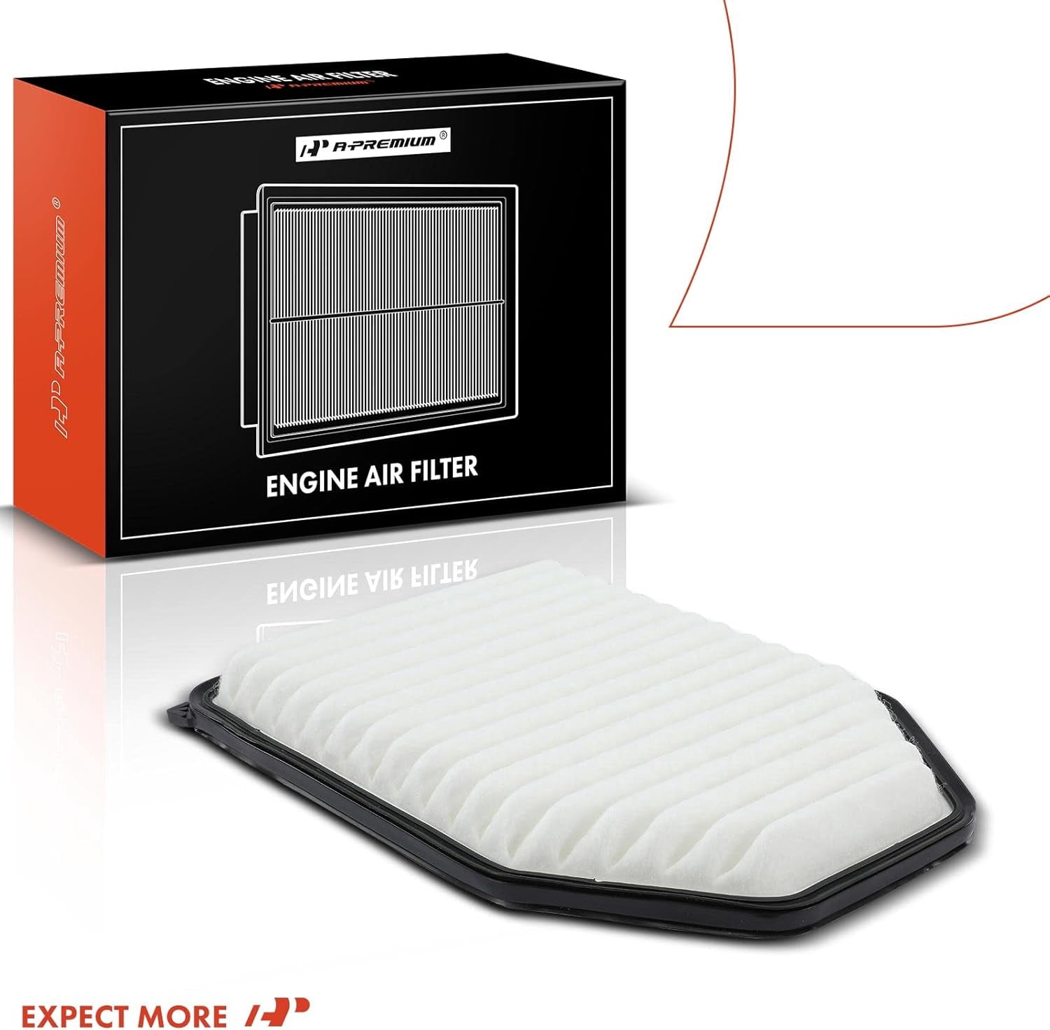 A-Premium 2-PC Engine Air Filter Compatible with Jeep Vehicles - Wrangler 2007 2008 2009 2010 2011 2012 2013 2014 2015 2016 2017, Wrangler JK 2018