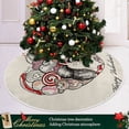 thumbnail image 6 of FMSHPON Valentine's Day Romantic Valentine's Day Kiss Xmas Christmas Tree Skirt Stand Mat for Holiday Party Decoration Indoor Outdoor 48 inches, 6 of 6