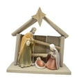 thumbnail image 2 of Figura de la Natividad de Navidad Figura de la Sagrada Familia, Figura de Adorno Artesanal de Mesa para Mesa de Interior, Gabinete de Escritorio, 2 of 9
