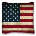 thumbnail image 1 of RYLABLUE American Flag Pillowcase Throw Pillow Case Cases Cover Cushion Covers Sofa Size 18x18 Inches Two Side, 1 of 1