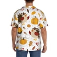 thumbnail image 3 of Kdxio Men'S Hawaiian Shirt For Men Short Sleeve Shirt Happy Thanksgiving Summer Casual Holiday Beach Button Down T-Shirts, 3 of 5
