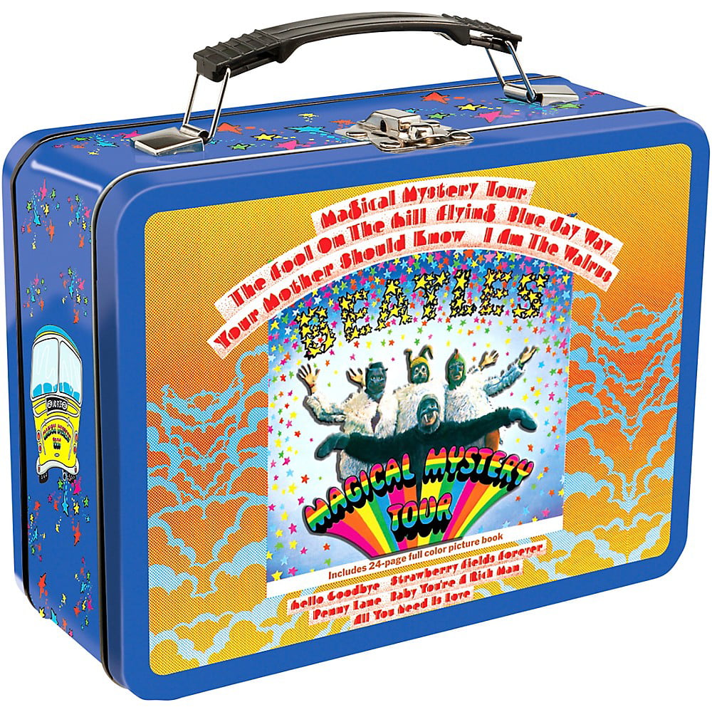 THE BEATLES Magical Mystery Tour Large Tin Tote Metal Lunch Box NEW * 